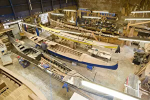 Images Dated 17th May 2022: Cantiere Nautico Tagliapietra, Venice shipyard for traditional wooden boats, Venice, Italy, Europe