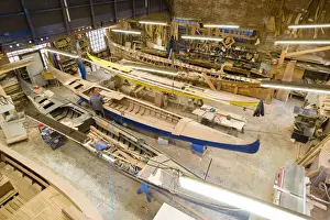 Peter Fischer Prints: Cantiere Nautico Tagliapietra, Venice shipyard for traditional wooden boats
