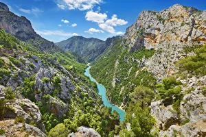 Verdon Prints: Canyon landscape Grand Canyon du Verdon - France, Provence-Alpes-Cote d Azur
