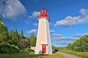 Lawrence Prints: Cap de Bon-Desir Lighthouse on the Gulf of St. Lawrence Cap de Bon-Desir, Quebec, Canada
