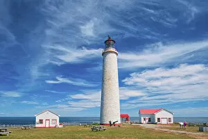 Images Dated 28th March 2023: Cap-des-Rosiers Lighthouse on the shore of the St. Lawrence River
