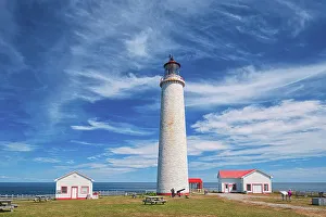 Images Dated 28th March 2023: Cap-des-Rosiers Lighthouse on the shore of the St. Lawrence River