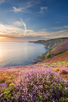 Bretagne Gallery: Cap Frehel, Brittany, France. Cliff at sunrise