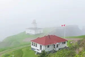 Man Made Prints: Cape D'Or Lighthouse and lighkeeper's dwellings on the Bay of Fundy
