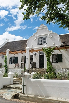 Cape Dutch Prints: Cape Dutch style house, Tulbagh, Western Cape, South Africa