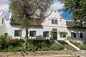 Cape Dutch Prints: Cape Dutch style house, Tulbagh, Western Cape, South Africa