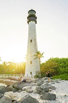 Miami Dade County Prints: Cape Florida Lighthouse, Bill Baggs Cape Florida State Park