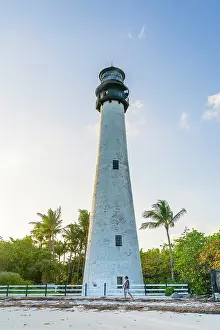 Miami Dade County Prints: Cape Florida Lighthouse, Bill Baggs Cape Florida State Park