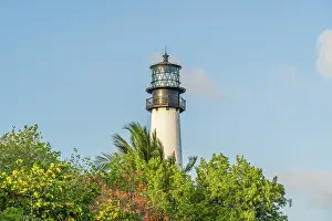 Miami Dade County Prints: Cape Florida Lighthouse, Bill Baggs Cape Florida State Park