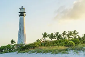 Miami Dade County Prints: Cape Florida Lighthouse, Bill Baggs Cape Florida State Park