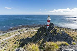 Cape Palliser lighthouse, Cape Palliser, Wellington region, North Island, New Zealand