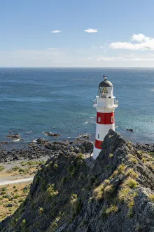 Cape Palliser lighthouse, Cape Palliser, Wellington region, North Island, New Zealand