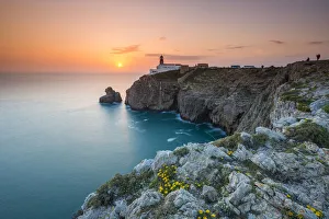 Tides Prints: Cape St Vincent, Cabo de Sao Vicente, near Sagres, Faro district, Algarve, Portugal