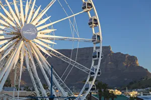 Cape Wheel and Table Mountain, V+A Waterfront, Cape Town, Western Cape, South Africa Cape Wheel and Table Mountain, V+A Waterfront, Cape Town, Western Cape, South Africa