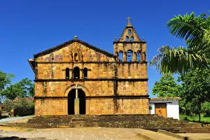 Images Dated 2nd July 2012: Capilla de Santa Barbara, Colonial Town Barichara, Colombia, South America