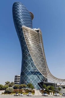 Images Dated 1st February 2017: Capital Gate skyscraper in Abu Dhabi, United Arab Emirates has been certified by Guinness