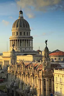 Images Dated 1st February 2013: Capitolio and Gran Teatro, Havana, Cuba