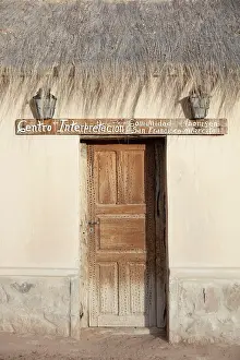 Atacama Prints: A cardon cactus made wooden door in the town of San Francisco de Alfarcito