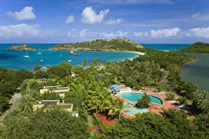 Barbuda Prints: Caribbean, Antigua, Deep Bay, near the town of St. John s
