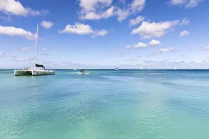 Aruba Gallery: Caribbean, Aruba, Arashi Beach, View from the Pellican Jetty at Palm Beach