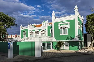 Aruba Gallery: Caribbean, Aruba, Oranjestad, The building of the Town Hall