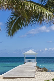 Caribbean Ocean Prints: Caribbean, Bahamas, Providence Island, Jetty