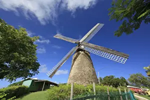 Barbados Prints: Caribbean, Barbados, Morgan Lewis Sugar Mill (Last working Mill in the Caribbean)