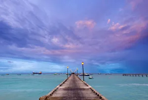 Caribbean, Barbados, Oistins, Oistins Beach, Fishing Boat Jetty