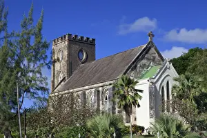Barbados Prints: Caribbean, Barbados, St. Andrew Parish Church (Barbados Oldest Church)