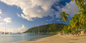 Caribbean, British Virgin Islands, Tortola, Cane Garden Bay, Cane Garden Bay Beach