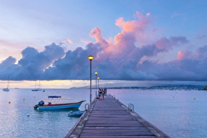 Jetties Prints: Caribbean, Martinique, Pointe du Bout, Anse Mitan