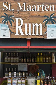 Images Dated 30th April 2008: Caribbean, Netherlands Antilles, Sint Maarten, Rum shop in Philipsburg
