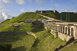 Images Dated 30th April 2008: Caribbean, St Kitts and Nevis, St Kitts, Brimstone Hill Fortress - UNESCO World Heritage