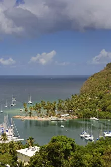 Images Dated 14th May 2010: Caribbean, St Lucia, Marigot Bay and Harbour