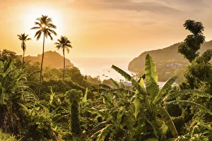 West Indies Prints: Caribbean, St Lucia, Marigot, Marigot Bay