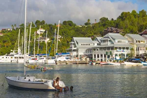 West Indian Prints: Caribbean, St Lucia, Marigot, Marigot Bay