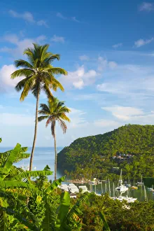 West Indies Prints: Caribbean, St Lucia, Marigot, Marigot Bay