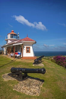 Light Houses Collection: Caribbean, Trinidad and Tobago, Tobago, Scarborough, Fort King George