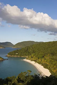 Images Dated 30th April 2008: Caribbean, US Virgin Islands, St. John, beach at Trunk Bay