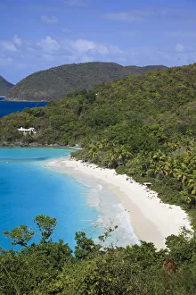 Images Dated 24th August 2010: Caribbean, US Virgin Islands, St. John, Virgin Islands National Park, Trunk Bay