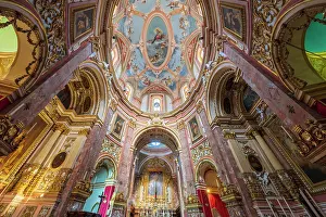 Inside Prints: The Carmelite Church, Mdina (old capital of Malta), Malta