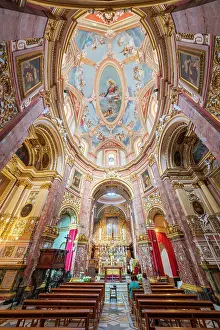 Mdina Prints: The Carmelite Church, Mdina (old capital of Malta), Malta