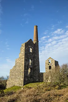 Tin Mine Prints: Carn Galver Engine House, Cornwall, England, UK