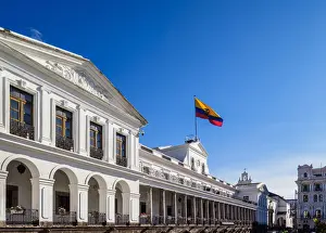 Plaza Grande Prints: Carondelet Palace at Independence Square or Plaza Grande, Old Town, Quito, Pichincha