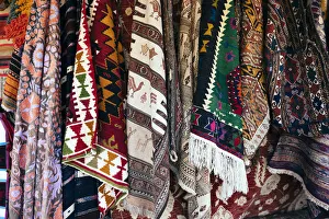 Handmade Prints: carpet market shop in Goreme, Cappadocia, Central Anatolia, Turkey