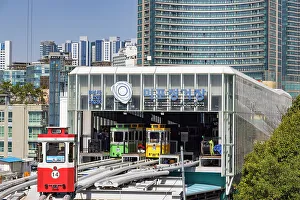 Technology Prints: Cars of Haeundae Blueline Park at Mipo Station, Busan, South Korea