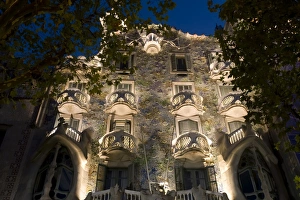 Gaudi Prints: Casa Battlo (by Antoni Gaudi), Barcelona, Spain