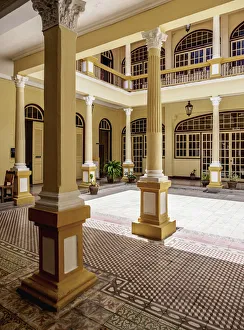 Patio Prints: Casa Del Estudiante, interior, Santiago de Cuba, Santiago de Cuba Province, Cuba