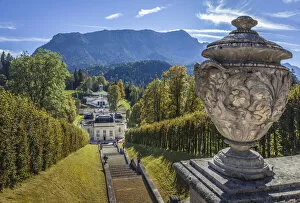 Images Dated 29th September 2021: Cascade in the park of Linderhof Palace, Ettal, Allgaeu, Bavaria, Germany