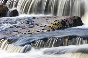 Bleak Prints: Cascading water on the River Tavy at Tavy Cleave, Dartmoor National Park, Devon, England